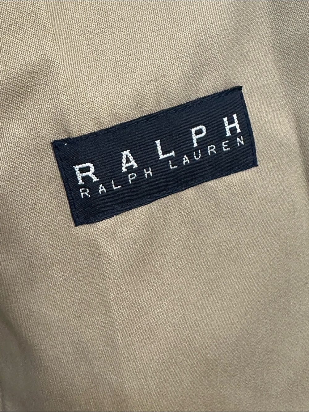 Ralph Lauren Mens 38S Khaki Double Breasted Trench Coat Belted Missing
Liner - Picture 4 of 14